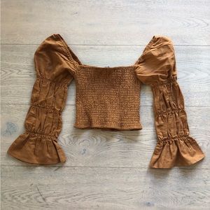 Charlie Holiday | Smocked Crop Top